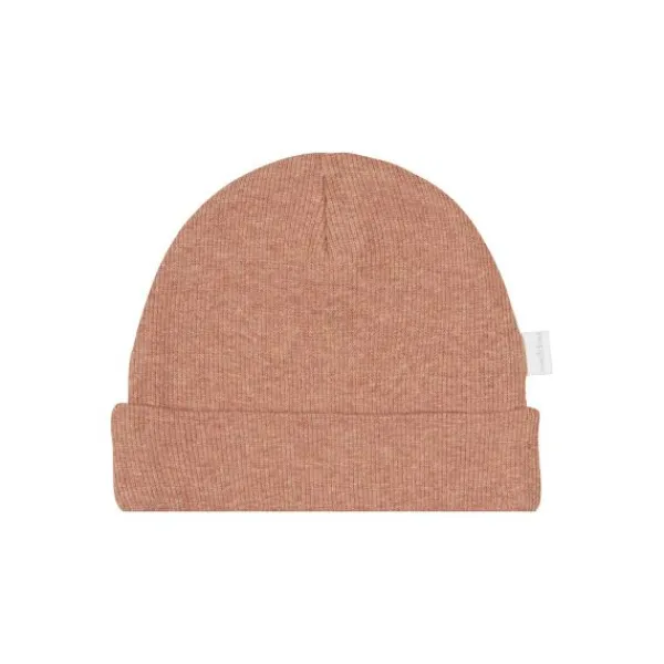 Noppies Nevel Rib Mutsje Cafe Au Lait Melange Prematuur Sale