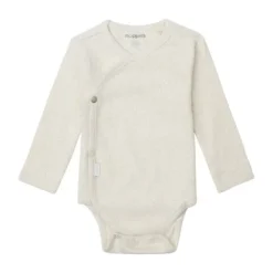 Noppies Nino Romper - Rib - Oatmeal - Mt. 62 Sale