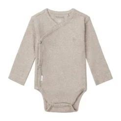 Noppies Nino Romper - Rib - Taupe Melange - Mt. 44 Best