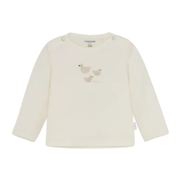 Noppies Noam Shirt met Lange Mouwen - Maat 44 - Egret Hot