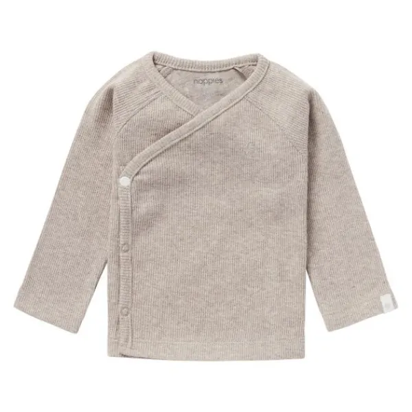 Noppies Rib Nanyuki Shirt Taupe Melange Mt. 50 Hot