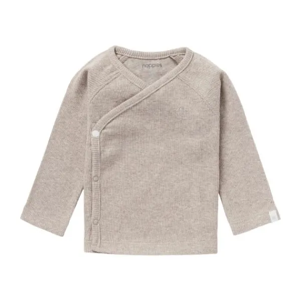 Noppies Rib Nanyuki Shirt Taupe Melange Mt. 50 Hot