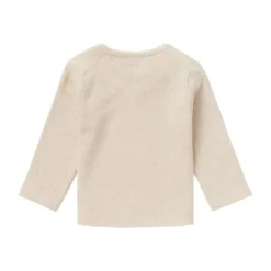 Noppies Rib Natal T-shirt Lange Mouwen Oatmeal Mt. 44 Hot