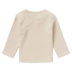 Noppies Rib Natal T-shirt Lange Mouwen Oatmeal Mt. 44 Hot