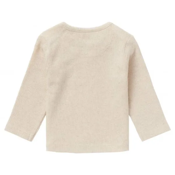 Noppies Rib Natal T-shirt Lange Mouwen Oatmeal Mt. 44 Hot