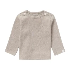Noppies Rib Natal T-shirt Lange Mouwen Oatmeal Mt. 44 Hot