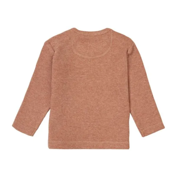 Noppies Rib Natal T-shirt Lange Mouwen Oatmeal Mt. 44 Hot