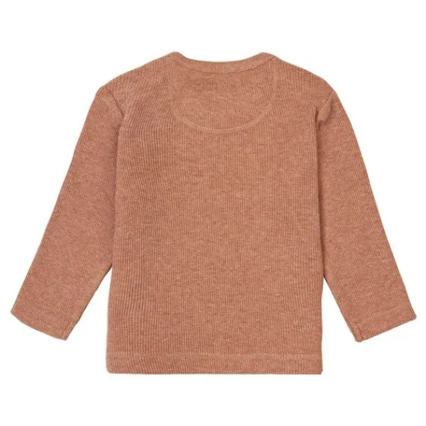 Noppies Rib Natal T-shirt Lange Mouwen Oatmeal Mt. 44 Hot