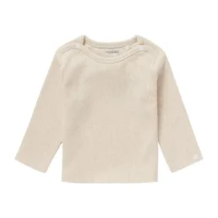Noppies Rib Natal T-shirt Lange Mouwen Oatmeal Mt. 44 Hot