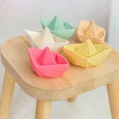 Oli & Carol Bad- en Bijtspeeltje Origami Boot - Mint Online