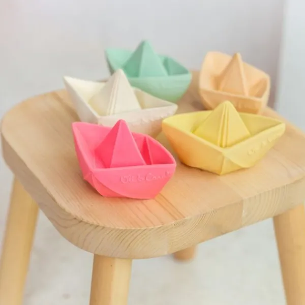 Oli & Carol Bad- en Bijtspeeltje Origami Boot - Mint Online