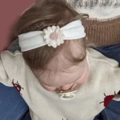 Ootje Kadootje Babyhaarband Vilten Bloem - Ivoor Hot