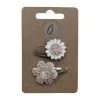 Ootje Kadootje Babyhaarclipjes - Bloem Bruin/Zand Bouclé - 2 stuks Discount