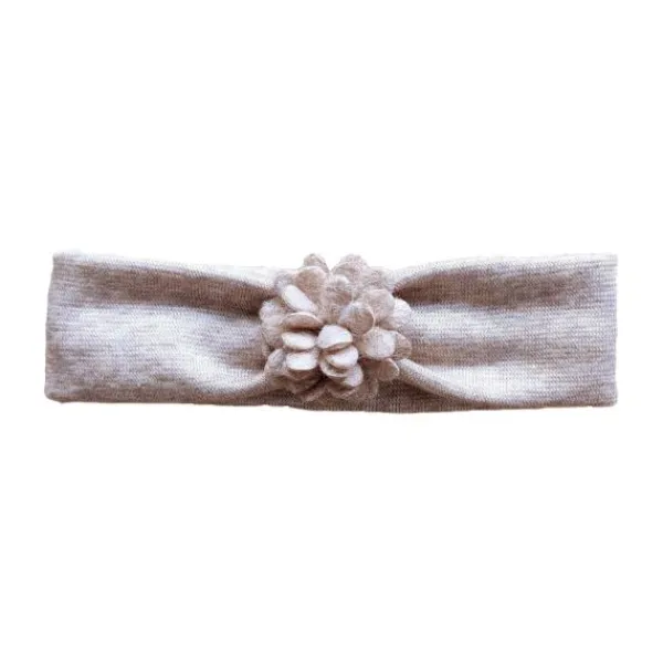 Ootje Kadootje Bloem Haarband - Zand Melange Hot