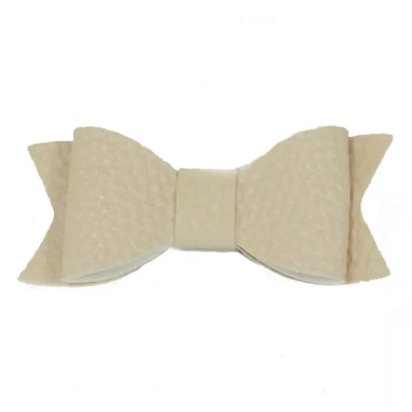 Ootje Kadootje Leatherlook Strikje Haarclip Beige Online