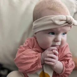 Ootje Kadootje Newborn Haarband – Nude Uni Hot