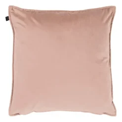 Overseas Middlestitch Kussen - 60 x 60 cm– Velours – Beige Hot