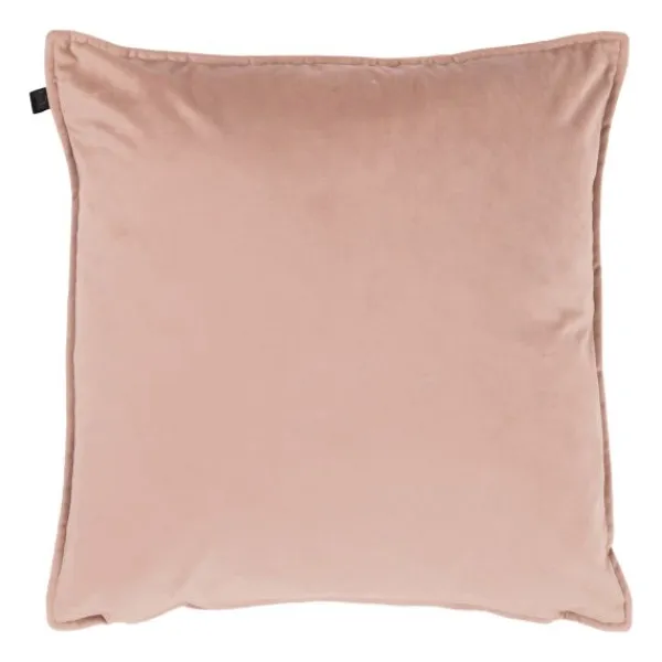 Overseas Middlestitch Kussen - 60 x 60 cm– Velours – Beige Hot