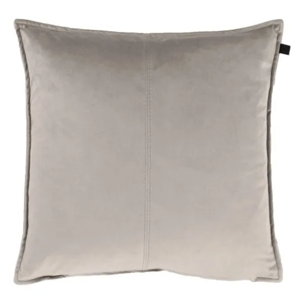 Overseas Middlestitch Kussen - 60 x 60 cm– Velours – Beige Hot