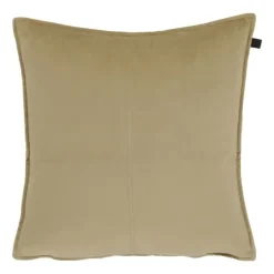 Overseas Middlestitch Kussen - 60 x 60 cm– Velours – Beige Hot