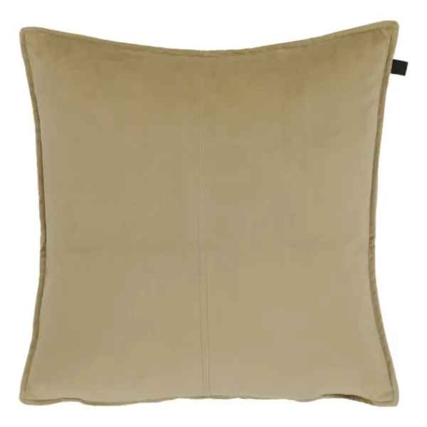 Overseas Middlestitch Kussen - 60 x 60 cm– Velours – Beige Hot
