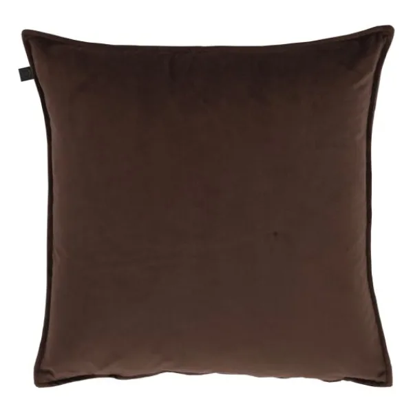 Overseas Middlestitch Kussen - 60 x 60 cm– Velours – Beige Hot