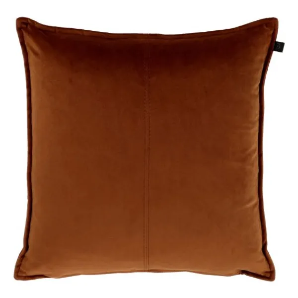 Overseas Middlestitch Kussen - 60 x 60 cm– Velours – Beige Hot