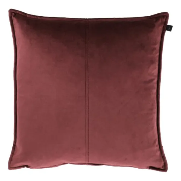 Overseas Middlestitch Kussen - 60 x 60 cm– Velours – Beige Hot