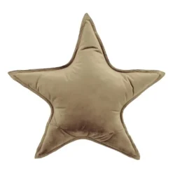 Overseas Star Kussen – Velours – Beige Discount