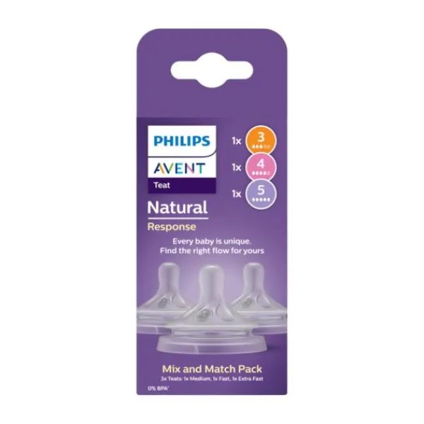 Philips Avent Natural Response Speen – Mix & Match – 3 stuks – Flow 3/4/5 Best