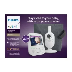 Philips Avent Video Babyfoon - Premium - Slate Grey - Met Reistas New