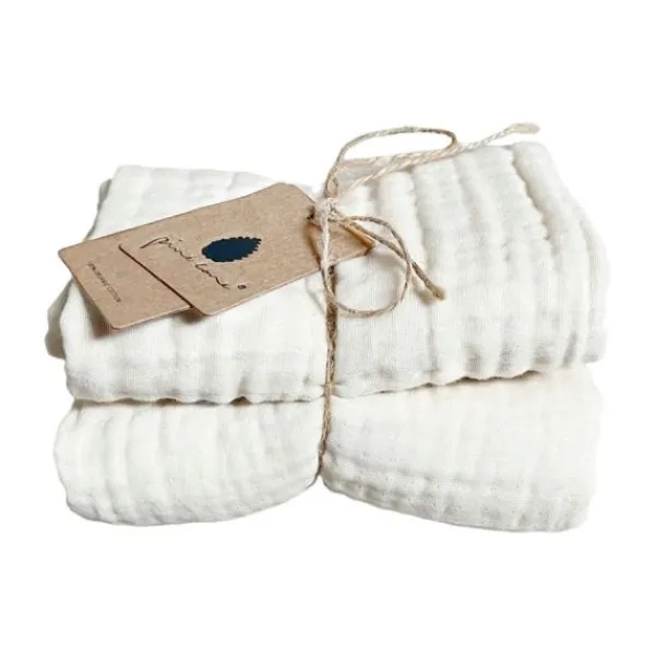 Pine Cone Kadera 4-Lagen Hydrofiele Doeken - 2 Stuks - 60 x 60 cm - Cream Outlet