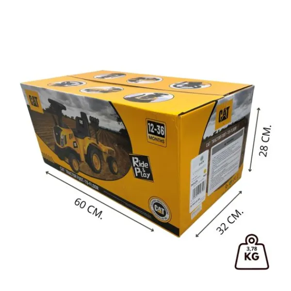 Puck CAT Tractor Loopauto met Aanhanger Best