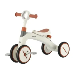 Puck 3-In-1 Driewieler - Wit/Bruin Discount