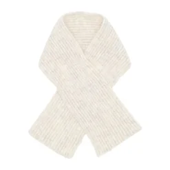 Puck Knit Pompom Muts - Woolwhite Hot