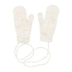 Puck Knit Pompom Muts - Woolwhite Hot