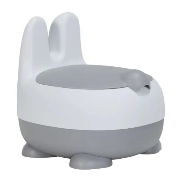 Puck Konijn Potje Wit / Grijs