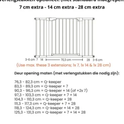Qute Deurhekje Q-keeper zwart Online