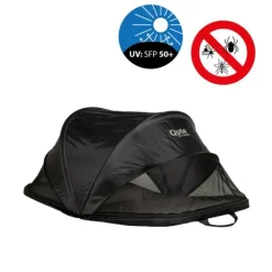 Qute Q-Camp Babytent - Black / Desert Hot