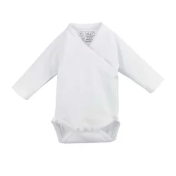 Rapife Overslagromper Lange Mouw Met Sierrand White Mt. 50 New