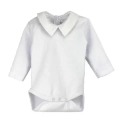 Rapife Romper Lange Mouw Met Kraag Recht White Mt. 68 Hot