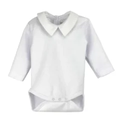 Rapife Romper Lange Mouw Met Kraag Recht White Mt. 68 Hot