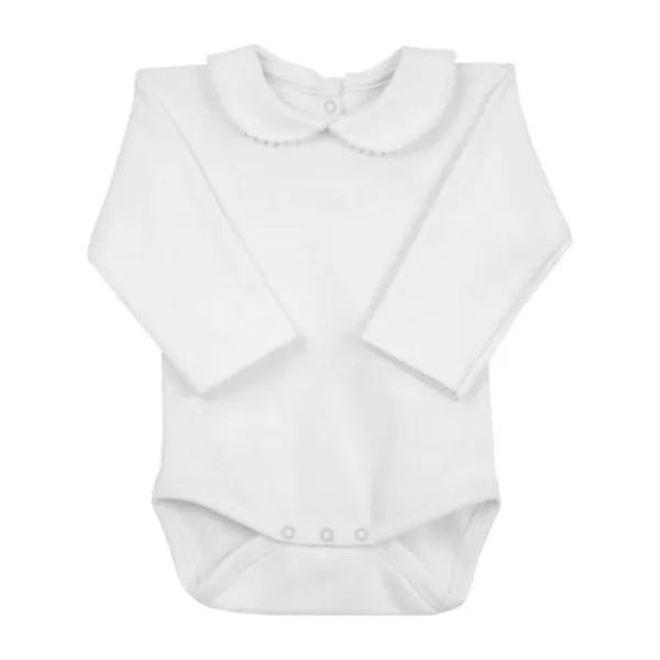 Rapife Romper Lange Mouw Met Kraag White Mt. 50 Online