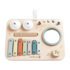 Sebra Houten Activiteitenpaneel - Muziek Sale