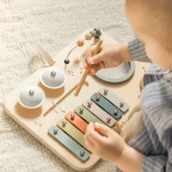 Sebra Houten Activiteitenpaneel - Muziek Sale