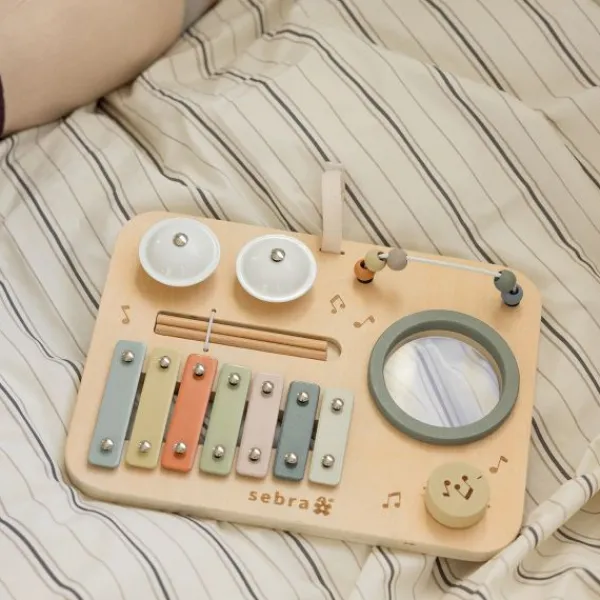 Sebra Houten Activiteitenpaneel - Muziek Sale