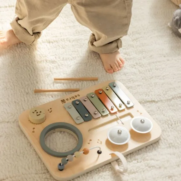 Sebra Houten Activiteitenpaneel - Muziek Sale