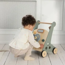 Sebra Houten Loopwagen - Blauw Online