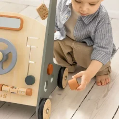 Sebra Houten Loopwagen - Blauw Online