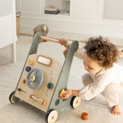 Sebra Houten Loopwagen - Blauw Online